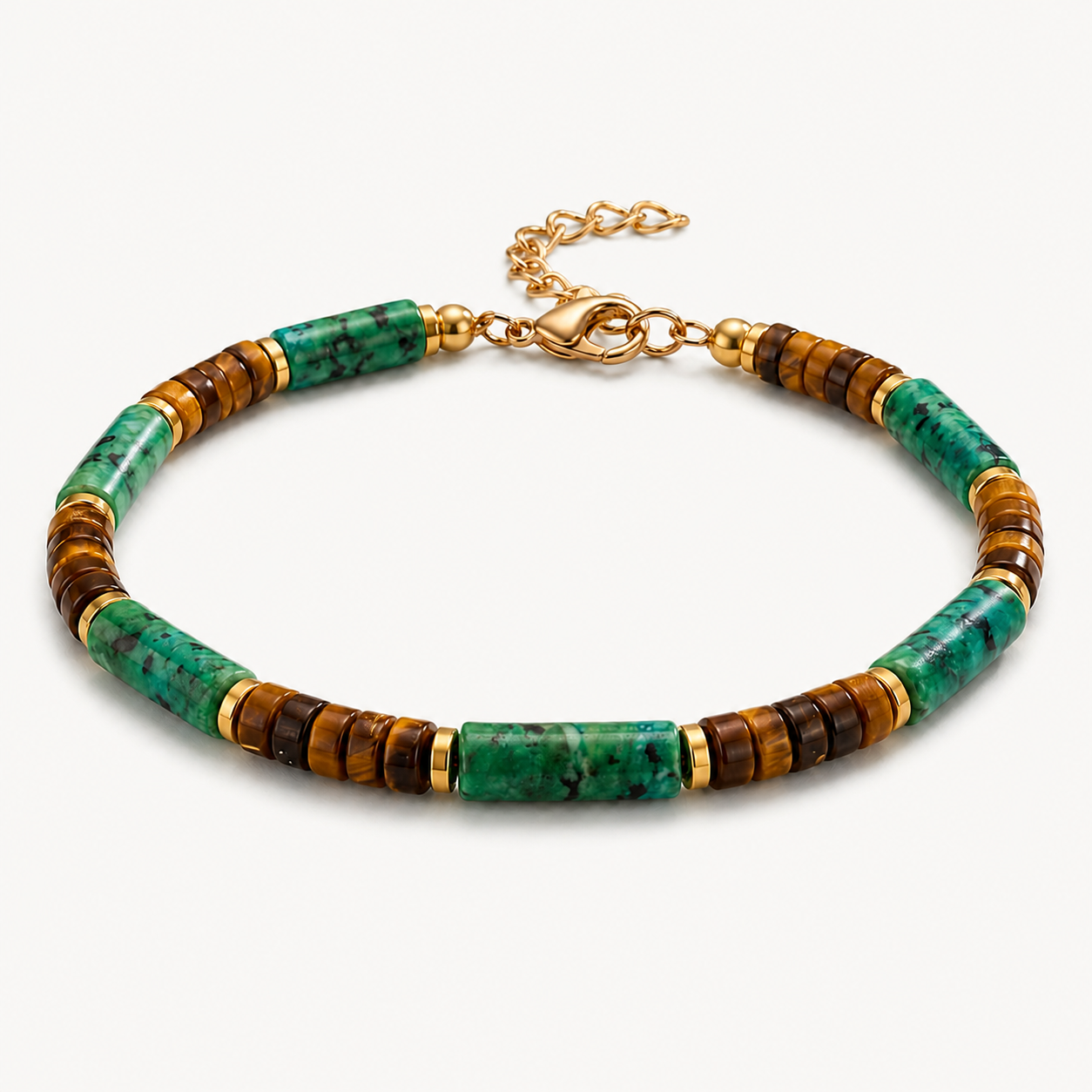 Green Beaded Bracelet - image 2