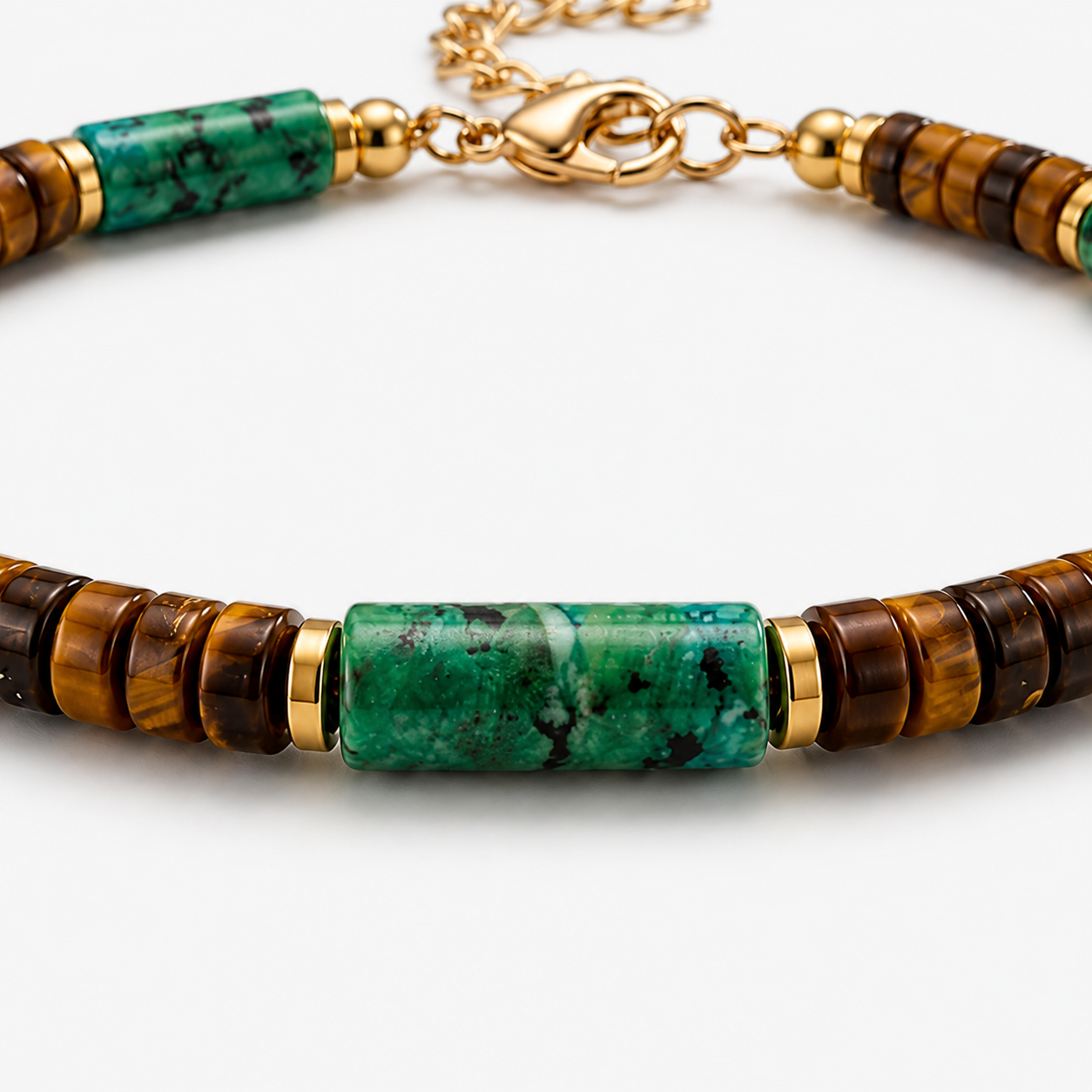 Green Beaded Bracelet - image 3