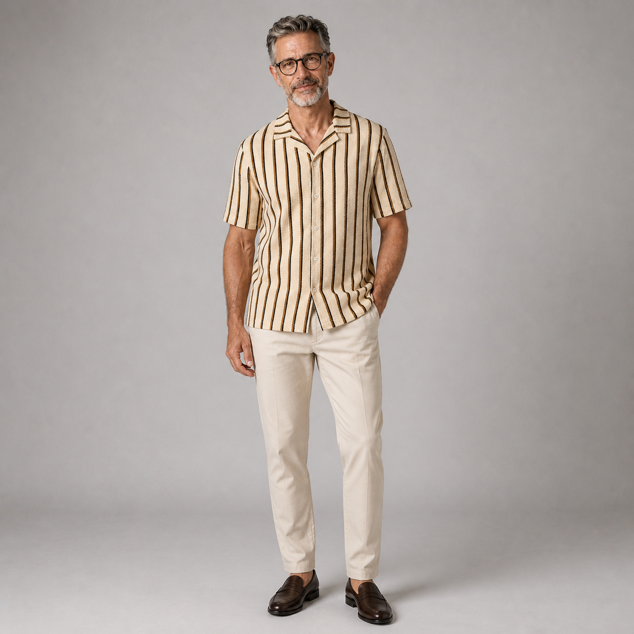 Bellamy Striped Resort Shirt - image 4